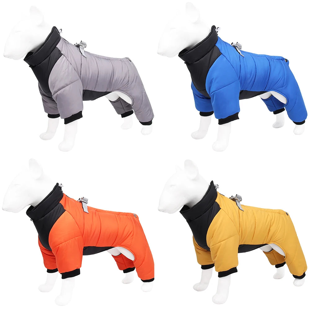 Winter Warm Dog Jacket Reflective Four Legged